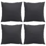 Cojines de sofá 4 unidades tela negro 40x40 cm de , Cojines para sillas y sofás - Ref: Foro24-360366, Precio: 29,46 €, Descue...