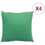Cojines de sofá 4 unidades tela verde 40x40 cm de , Cojines para sillas y sofás - Ref: Foro24-360364, Precio: 26,84 €, Descue...