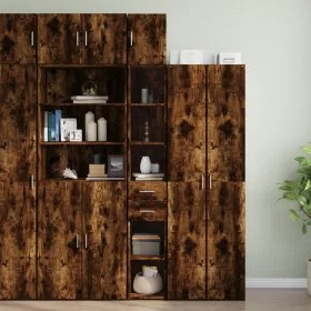 Armario estrecho madera ingeniería roble ahumado 30x42,5x225 cm by , Sideboards - Ref: Foro24-3281270, Price: 125,02 €, Disco...