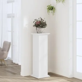 Soportes para plantas madera de ingeniería blanco 33x33x100 cm de , Soportes para macetas - Ref: Foro24-852978, Precio: 73,69...