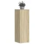 Soportes para plantas 2 uds madera roble Sonoma 33x33x100 cm de , Soportes para macetas - Ref: Foro24-3307884, Precio: 130,52...