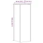 Soportes para plantas 2 uds madera roble Sonoma 33x33x100 cm de , Soportes para macetas - Ref: Foro24-3307884, Precio: 130,52...