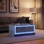 Mesa de centro con luces LED madera de ingeniería gris hormigón by , Coffee table - Ref: Foro24-851987, Price: 110,68 €, Disc...
