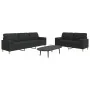 Juego de sofás con cojines 2 piezas tela negro by , Sofas - Ref: Foro24-3278339, Price: 544,74 €, Discount: %