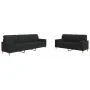Juego de sofás con cojines 2 piezas tela negro by , Sofas - Ref: Foro24-3278339, Price: 544,74 €, Discount: %