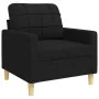Juego de sofás con cojines 3 piezas tela negro de , Sofás - Ref: Foro24-3278307, Precio: 692,56 €, Descuento: %