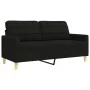 Juego de sofás con cojines 3 piezas tela negro de , Sofás - Ref: Foro24-3278307, Precio: 692,56 €, Descuento: %