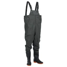 Vadeador de pecho con botas verde oscuro talla 38 de , Vadeadores para caza y para pesca - Ref: Foro24-4016972, Precio: 34,73...