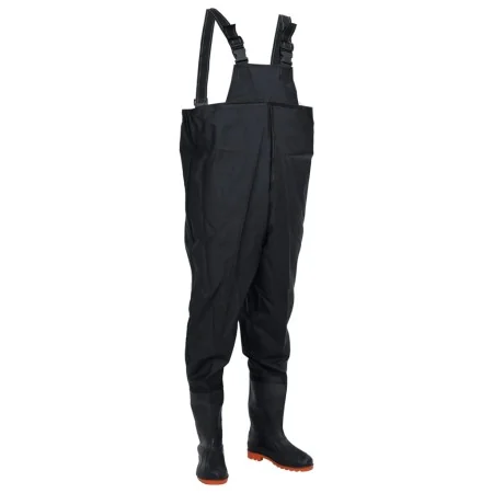 Vadeador de pecho con botas negro talla 42 de , Vadeadores para caza y para pesca - Ref: Foro24-4016985, Precio: 34,07 €, Des...