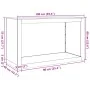 Leñero 100x40x60 cm Acero oxidado de , Bolsas y soportes de leña - Ref: Foro24-850988, Precio: 95,72 €, Descuento: %