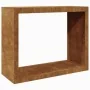 Leñero 100x40x80 cm Acero oxidado de , Bolsas y soportes de leña - Ref: Foro24-850981, Precio: 124,94 €, Descuento: %