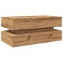 Mesa de centro con luces LED roble artisian 90x50x40 cm de , Mesas de centro - Ref: Foro24-857719, Precio: 113,21 €, Descuent...