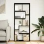 Librería divisora madera de ingeniería negra 67x25x161,5 cm de , Librerías y estanterías - Ref: Foro24-858076, Precio: 92,89 ...