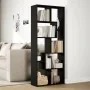 Librería divisora madera de ingeniería negra 67x25x161,5 cm de , Librerías y estanterías - Ref: Foro24-858076, Precio: 92,89 ...