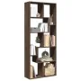 Librería divisora madera ingeniería marrón roble 67x25x161,5 cm de , Librerías y estanterías - Ref: Foro24-858081, Precio: 89...