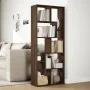 Librería divisora madera ingeniería marrón roble 67x25x161,5 cm de , Librerías y estanterías - Ref: Foro24-858081, Precio: 89...