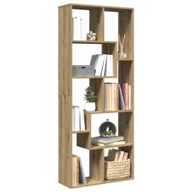 Librería divisora madera ingeniería roble artisan 67x25x161,5cm de , Librerías y estanterías - Ref: Foro24-858083, Precio: 83...