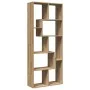 Librería divisora madera ingeniería roble artisan 67x25x161,5cm de , Librerías y estanterías - Ref: Foro24-858083, Precio: 83...