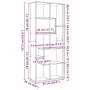 Librería divisora madera ingeniería roble artisan 67x25x161,5cm de , Librerías y estanterías - Ref: Foro24-858083, Precio: 83...