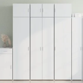 Aparador alto madera de ingeniería blanco 70x42,5x185 cm de , Aparadores - Ref: Foro24-3281427, Precio: 204,39 €, Descuento: %