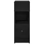 Mesilla de noche con cajón negro 25x31x66 cm de , Mesitas de noche - Ref: Foro24-858616, Precio: 70,03 €, Descuento: %