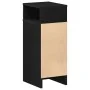 Mesilla de noche con cajón negro 25x31x66 cm de , Mesitas de noche - Ref: Foro24-858616, Precio: 70,03 €, Descuento: %