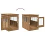 Jaula para perros madera ingeniería roble artesanal 55x80x68 cm de , Casetas para perros - Ref: Foro24-857643, Precio: 94,34 ...