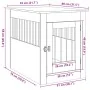 Jaula para perros madera ingeniería roble artesanal 55x80x68 cm de , Casetas para perros - Ref: Foro24-857643, Precio: 94,34 ...