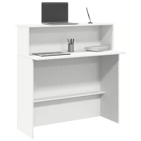 Mostrador de recepción blanco 100x50x103,5 cm madera ingeniería by , Desks - Ref: Foro24-859024, Price: 115,40 €, Discount: %