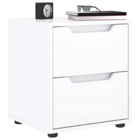Mesilla de noche VISNES blanca 45x40x50 cm madera de ingeniería by , Nightstands - Ref: Foro24-4108280, Price: 73,77 €, Disco...