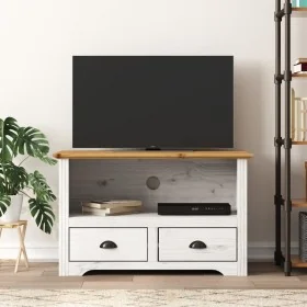 Mueble de TV 2 cajones BODO madera pino marrón 91,5x44,5x56 cm de , Muebles TV - Ref: Foro24-355075, Precio: 110,29 €, Descue...