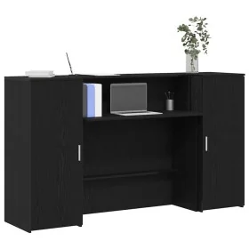 Mostrador de recepción roble negro 180x50x103,5 cm by , Desks - Ref: Foro24-3324206, Price: 275,96 €, Discount: %