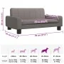 Cama para perros de tela gris taupé 70x45x30 cm de , Camas para perros - Ref: Foro24-171861, Precio: 76,24 €, Descuento: %