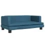Cama para perros de terciopelo azul 80x45x30 cm de , Camas para perros - Ref: Foro24-171894, Precio: 67,98 €, Descuento: %