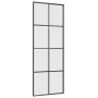 Puerta corredera con juego herrajes negro 76x205 cm ESG vidrio de , Puertas - Ref: Foro24-3375803, Precio: 251,38 €, Descuent...