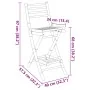 Taburetes de bar para exterior con reposapiés 2 uds. Plegables de , Sillas de jardín - Ref: Foro24-4108228, Precio: 151,60 €,...