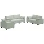 Juego de sofás con cojines 3 piezas terciopelo gris claro by , Sofas - Ref: Foro24-3324667, Price: 644,57 €, Discount: %