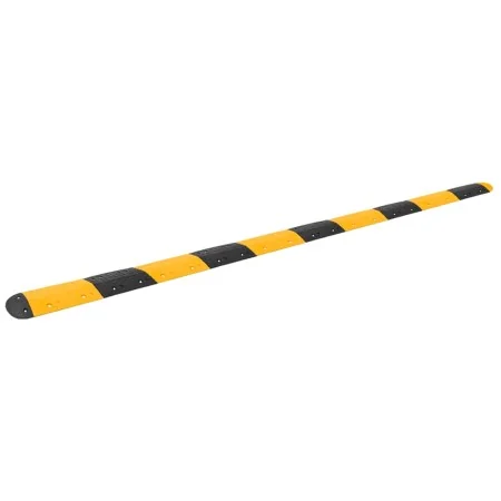 Badén de velocidad goma amarillo y negro 517x32,5x4 cm de , Señales de carretera y tráfico - Ref: Foro24-3157049, Precio: 283...