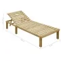 Tumbona con cojín gris madera de pino impregnada de , Tumbonas - Ref: Foro24-3065820, Precio: 123,88 €, Descuento: %