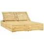 Tumbona doble y cojines madera pino impregnada azul by , Loungers - Ref: Foro24-3065973, Price: 306,65 €, Discount: %