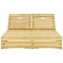 Tumbona doble y cojines madera pino impregnada azul by , Loungers - Ref: Foro24-3065973, Price: 306,65 €, Discount: %