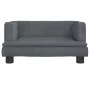 Sofá para niños de terciopelo gris oscuro 60x40x30 cm de , Mobiliario para bebés y niños pequeños - Ref: Foro24-3196319, Prec...