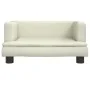 Sofá para niños de cuero sintético crema 60x40x30 cm de , Mobiliario para bebés y niños pequeños - Ref: Foro24-3196325, Preci...
