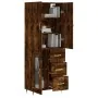 Aparador alto madera contrachapada roble ahumado 69,5x34x180 cm von , Sideboards - Ref: Foro24-3195944, Preis: 165,53 €, Raba...