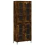 Aparador alto madera contrachapada roble ahumado 69,5x34x180 cm de , Aparadores - Ref: Foro24-3198278, Precio: 164,10 €, Desc...
