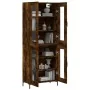 Aparador alto madera contrachapada roble ahumado 69,5x34x180 cm de , Aparadores - Ref: Foro24-3198278, Precio: 164,10 €, Desc...