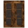 Aparador alto madera contrachapada roble ahumado 69,5x34x180 cm de , Aparadores - Ref: Foro24-3198278, Precio: 164,10 €, Desc...