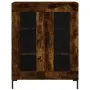 Aparador alto madera contrachapada roble ahumado 69,5x34x180 cm de , Aparadores - Ref: Foro24-3198278, Precio: 164,10 €, Desc...