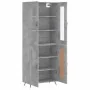 Aparador alto madera contrachapada gris hormigón 69,5x34x180 cm by , Sideboards - Ref: Foro24-3198317, Price: 167,04 €, Disco...