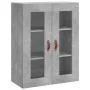 Aparador alto madera contrachapada gris hormigón 69,5x34x180 cm by , Sideboards - Ref: Foro24-3198317, Price: 167,04 €, Disco...